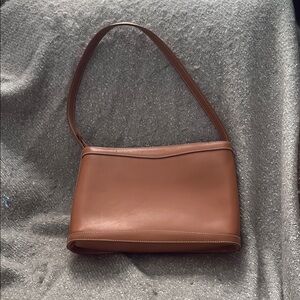 Jones New York Brown Leather Shoulder Bag